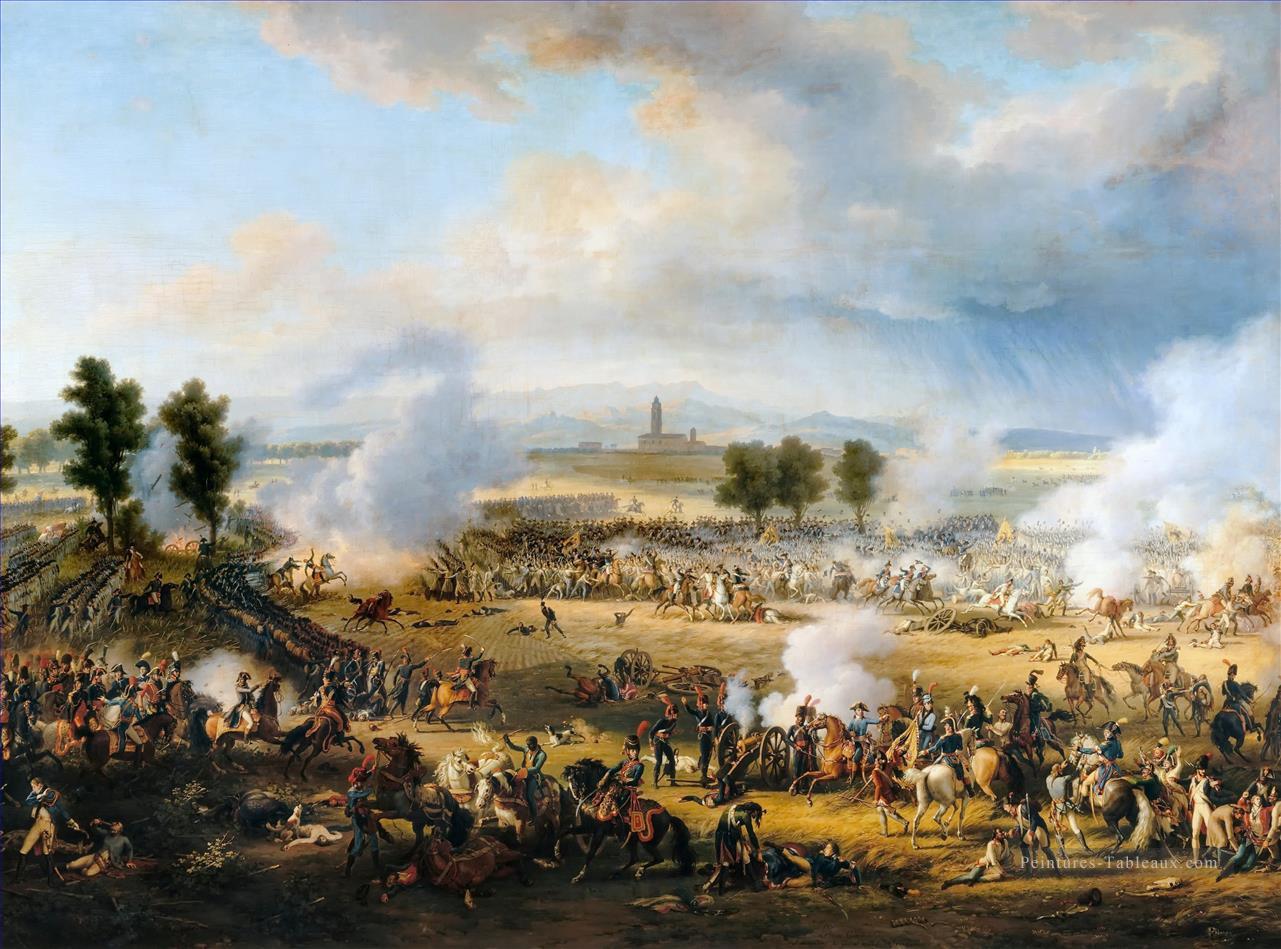Bataille de Marengo par Louis Francois baron Lejeune guerre militaire Peintures à l'huile